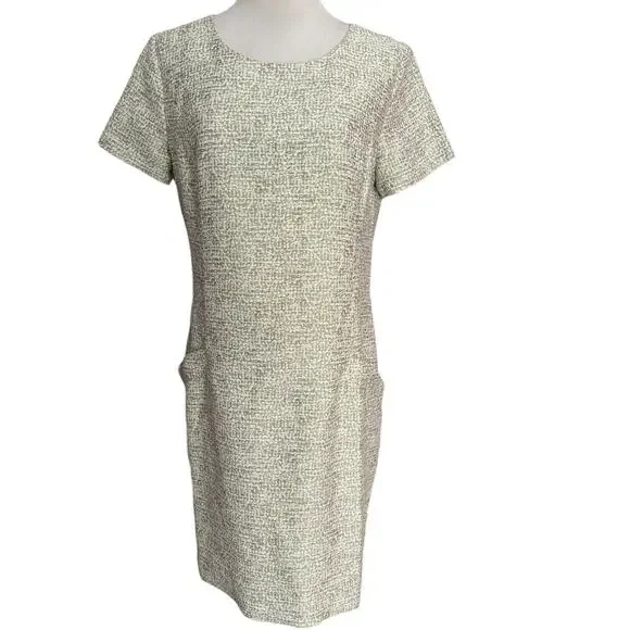 Womens Size 8 Southern Tide Seagrass Green Paislee Tweed Dress - Picture 3 of 9